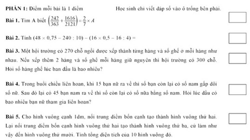 Xã hội - Những đề thi của học sinh khiến người lớn cũng chào thua (Hình 4).