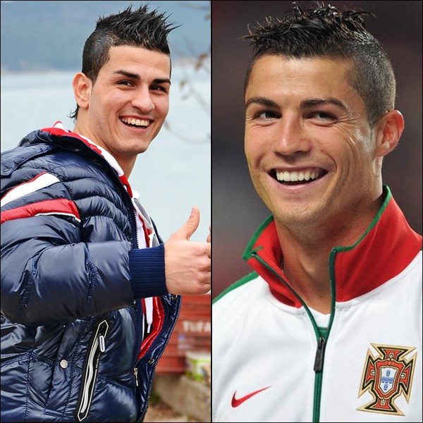 Hậu trường - Phát cuồng vì cầu thủ giống Ronaldo như hai giọt nước