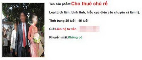 Lạ & Cười - Chuyện lạ: Dịch vụ cho thuê... cô dâu, chú rể ở Việt Nam (Hình 2).