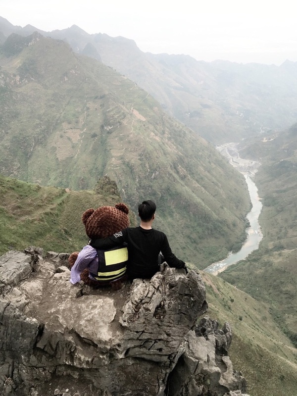 Mạng ảo - Đời thực - Chàng trai đưa gấu bông ‘khổng lồ’ cùng đi phượt 300km nói gì? (Hình 4).