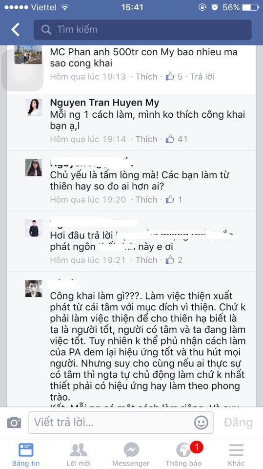 Sự kiện - Á hậu Huyền My nói gì khi bị so sánh tiền từ thiện với Phan Anh? (Hình 2).