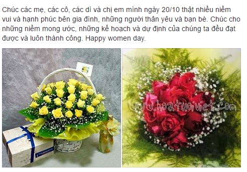 Dậy sóng mạng - Những lời chúc ngọt ngào và món quà ý nghĩa của chị em ngày 20/10 (Hình 2).