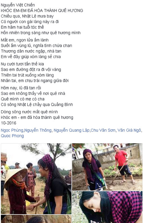 Fb người nổi tiếng - ‘Khóc em - em đã hóa thành quê hương’ xúc động dân mạng (Hình 4).