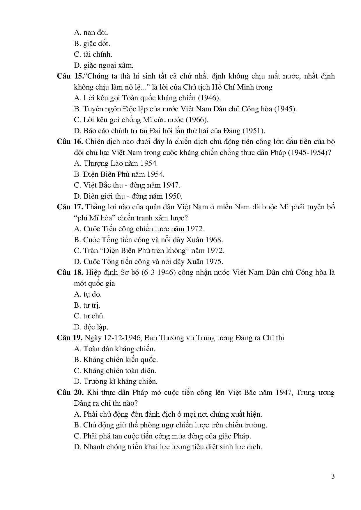 Giáo dục - Đề thi THPT quốc gia minh họa 4 môn: Sinh, Sử, Địa, GDCD (Hình 8).