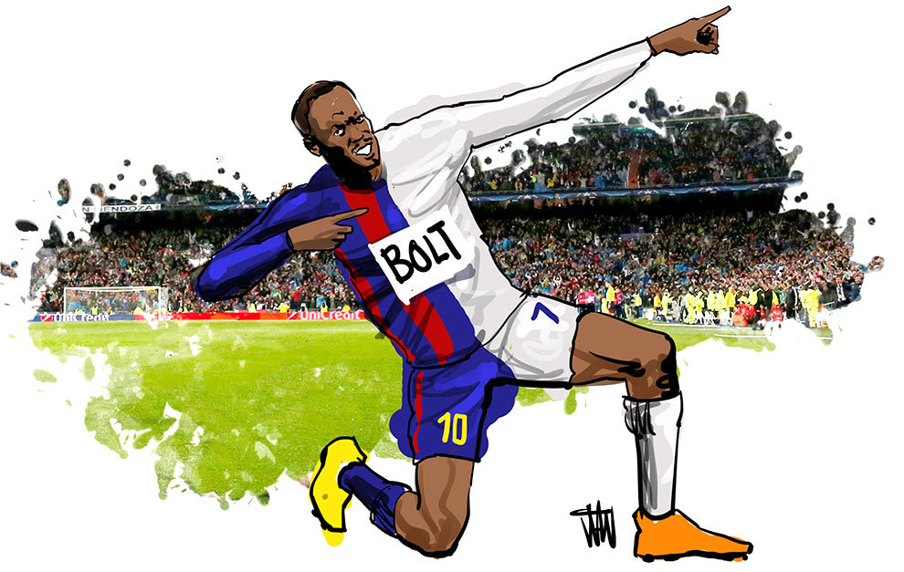 Hậu trường - Nếu tồn tại cầu thủ kết hợp giữa Messi, Ronaldo và… Usain Bolt (Hình 2).