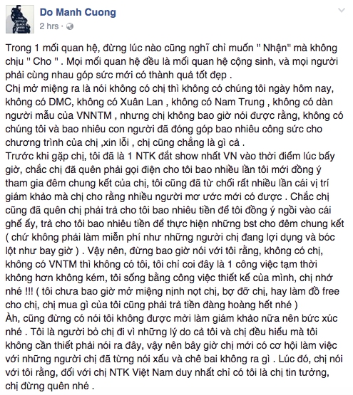 Ngôi sao - NTK Đỗ Mạnh Cường bức xúc về việc nhiều mẫu bị chèn ép tại VIFW (Hình 3).