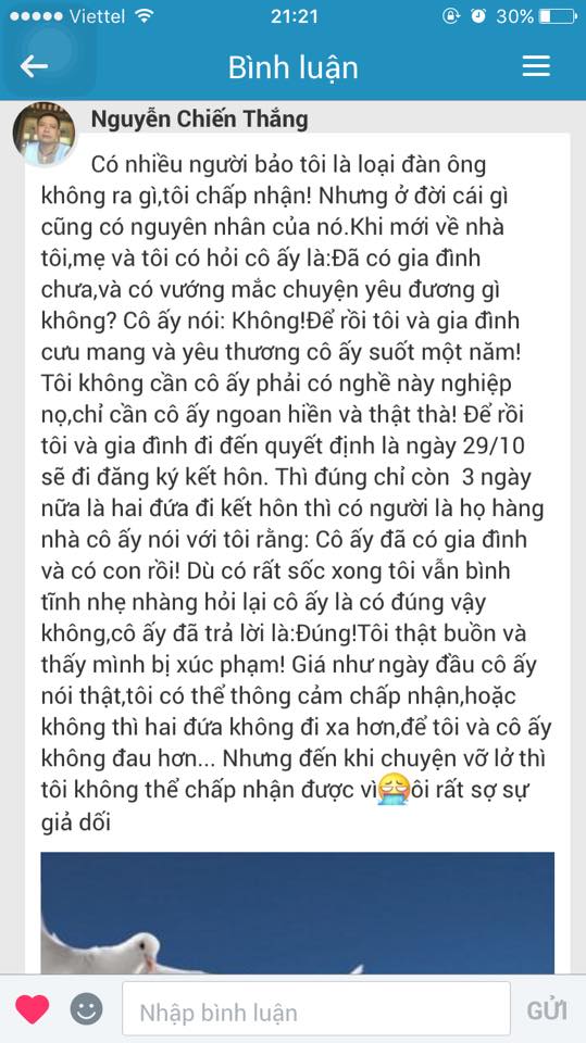 Ngôi sao - NS Chiến Thắng: Tôi cảm thấy bị xúc phạm khi bị bạn gái cũ lừa dối! (Hình 3).