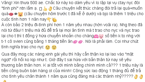 Dậy sóng mạng - Hết yêu, thanh niên phũ phàng đòi lại bạn gái quà và tình phí