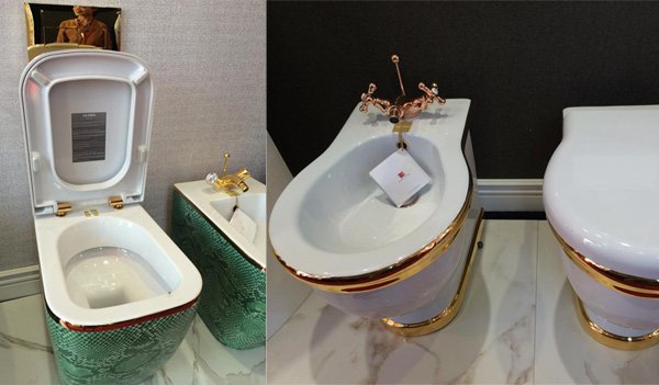 Lạ & Cười - Bí mật toilet dát vàng, gắn saphia trong nhà đại gia Hà Thành