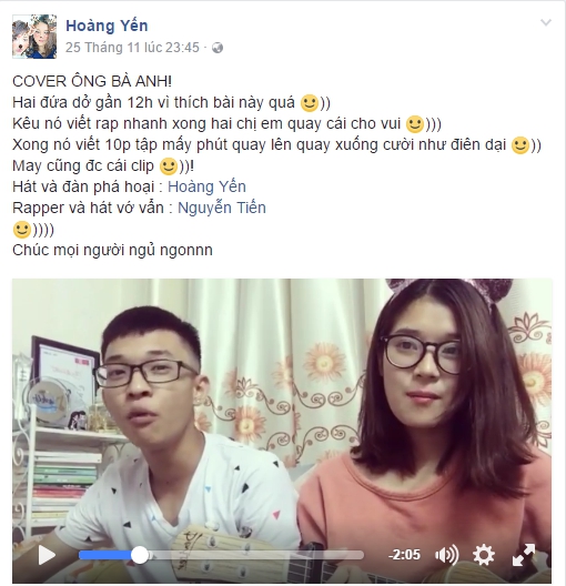 Ngôi sao - Hoàng Yến Chibi cùng em trai gây sốt khi cover ca khúc 'Ông bà anh'