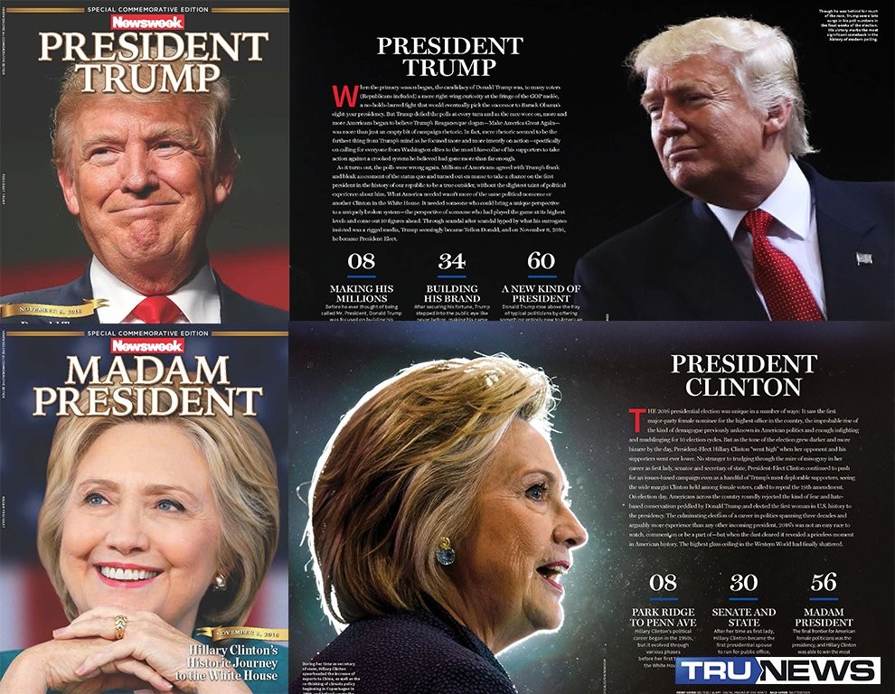 Tiêu điểm - Báo Mỹ in trước bìa Clinton thắng cử, người ủng hộ Trump giận dữ (Hình 4).