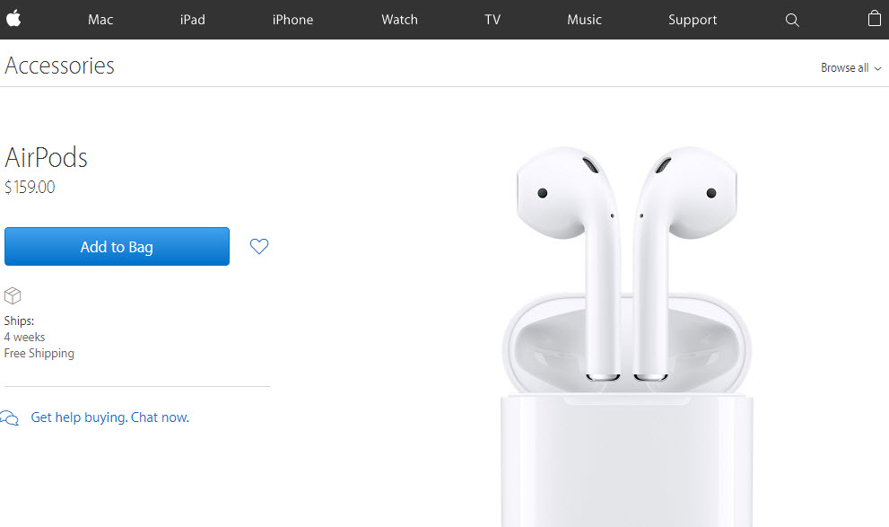 Công nghệ - Apple bắt đầu nhận đơn đặt hàng AirPods, giao hàng 22/12 (Hình 2).