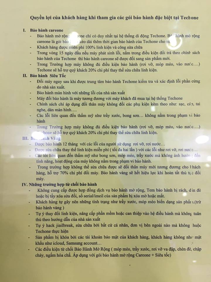 Cuộc sống số - TechOne: Khách hàng ‘ngậm quả đắng’ vì dịch vụ bảo hành vàng 