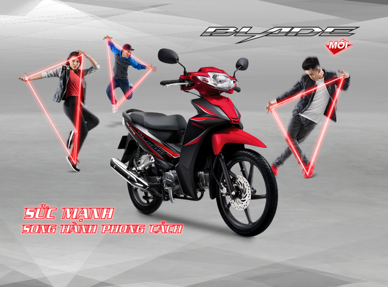 Xe máy - Honda Blade 110 phiên bản 2017 trình làng, giá không đổi