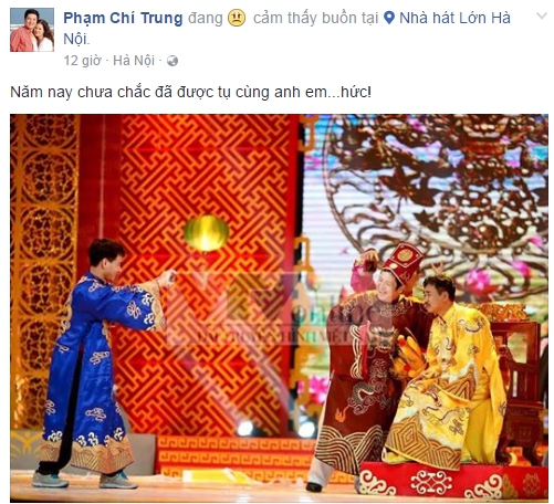 Ngôi sao - Chí Trung sợ vắng mặt trong Táo quân 2017, khán giả phản ứng bất ngờ