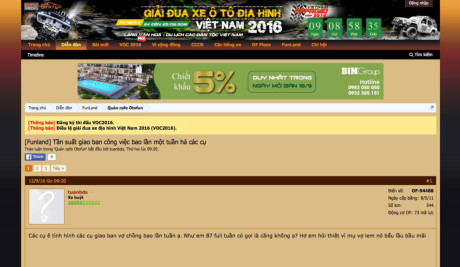 Thú chơi - Nhiều comment trên diễn đàn otofun.net có dấu hiệu phạm pháp