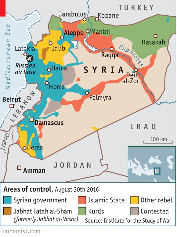 Tiêu điểm - Vì sao các cuộc 'huyết chiến' chỉ tập trung ở miền bắc Syria? (Hình 2).