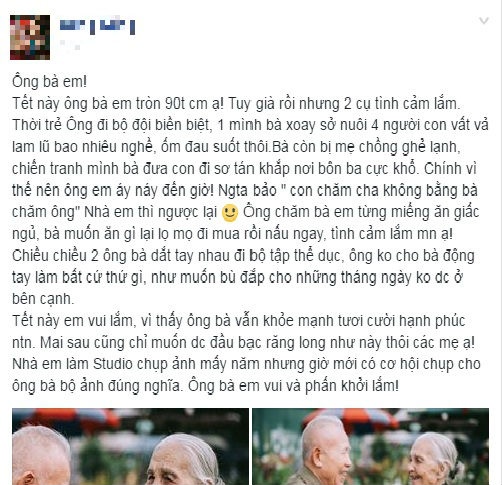 Dậy s&oacute;ng mạng - Chuyện x&uacute;c động đằng sau bộ ảnh &lsquo;&ocirc;ng b&agrave; em&rsquo; tại phi&ecirc;n chợ ng&agrave;y Tết