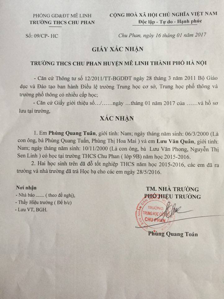 Giáo dục - Hà Nội: Bị đình chỉ học vẫn được giới thiệu sang trường khác (Hình 4).