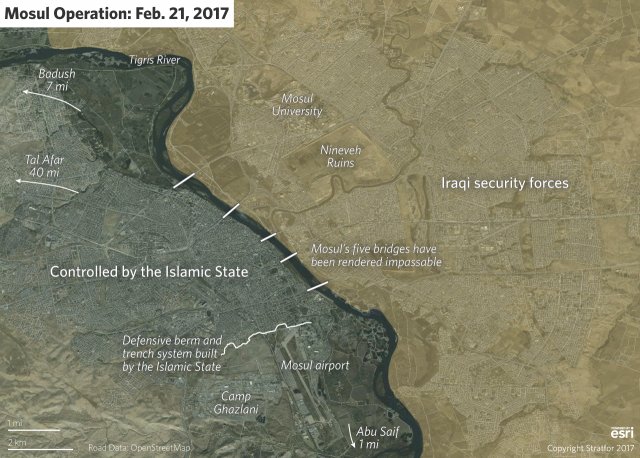 Tiêu điểm - Quân chính phủ Iraq xây cầu nổi qua sông Tigris tái chiếm Mosul (Hình 2).