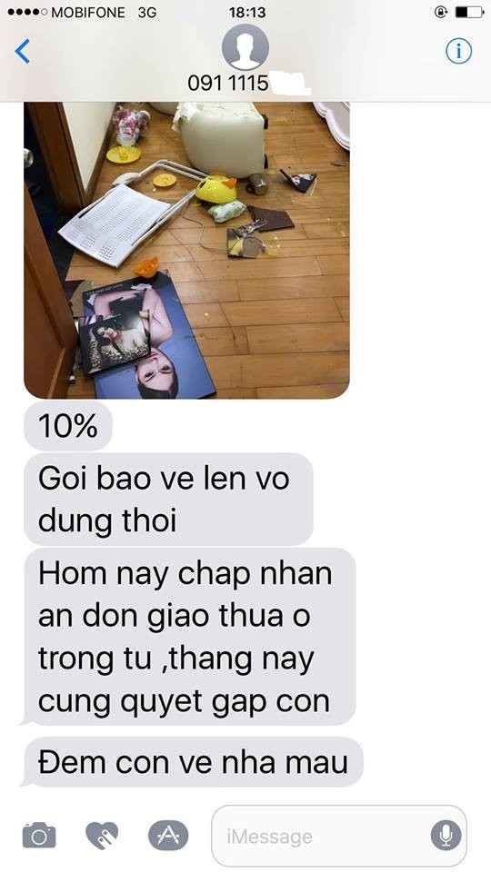 Ngôi sao - Phi Thanh Vân đưa bằng chứng chồng cũ đập phá, đe dọa đốt nhà (Hình 7).