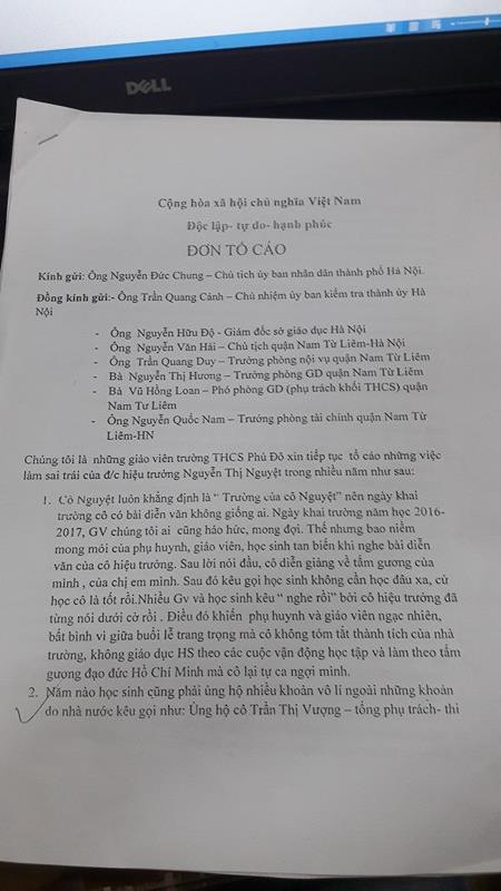 Giáo dục - Hà Nội: Nữ hiệu trưởng bị tố có sai phạm nói gì?