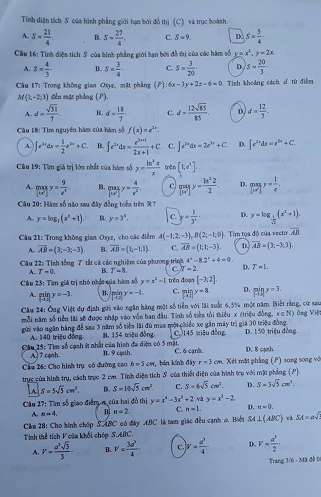 Giáo dục - Hà Nội: Đề thi thử môn Toán khá 'rắn', học sinh cần chú ý gì?   (Hình 4).