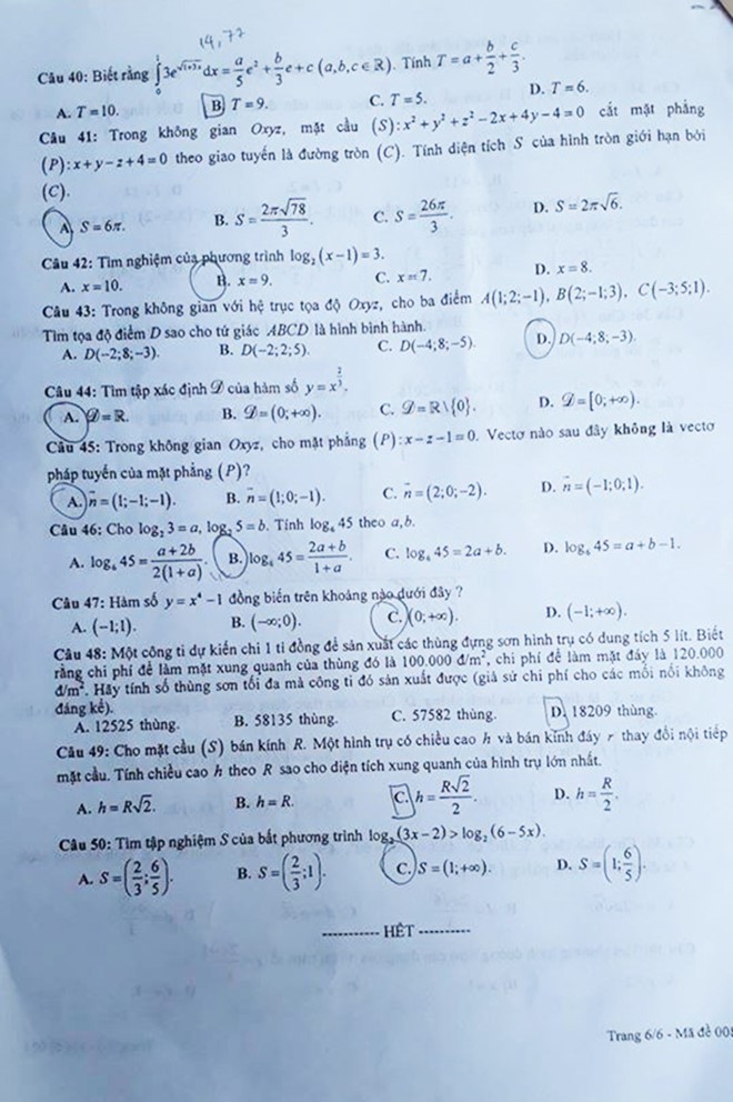 Giáo dục - Hà Nội: Đề thi thử môn Toán khá 'rắn', học sinh cần chú ý gì?   (Hình 7).