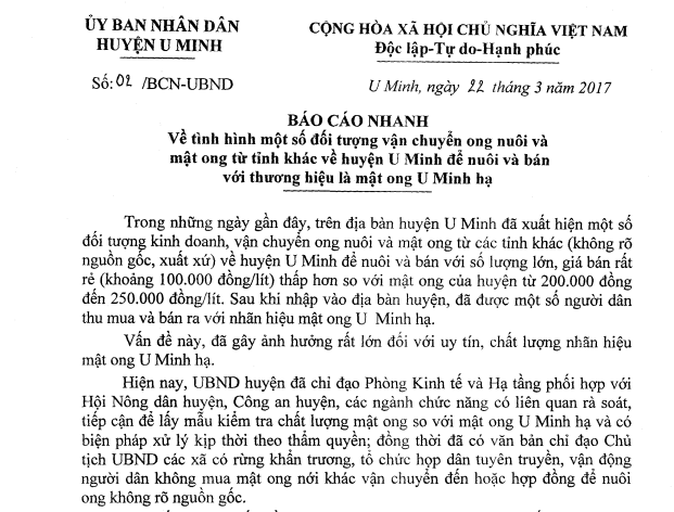 Xã hội - Mật ong nơi khác 'gắn mác' U Minh hạ: Địa phương cầu cứu tỉnh