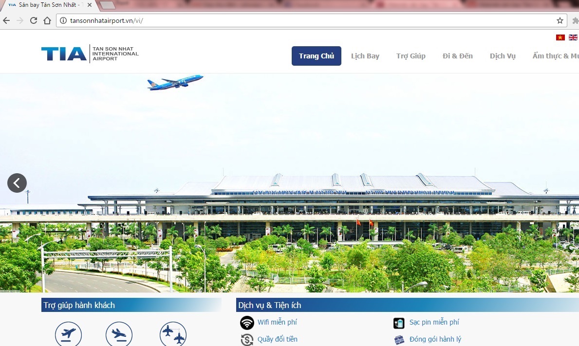 Tin nhanh - Website sân bay Tân Sơn Nhất và Rạch Giá bị 'tin tặc' tấn công