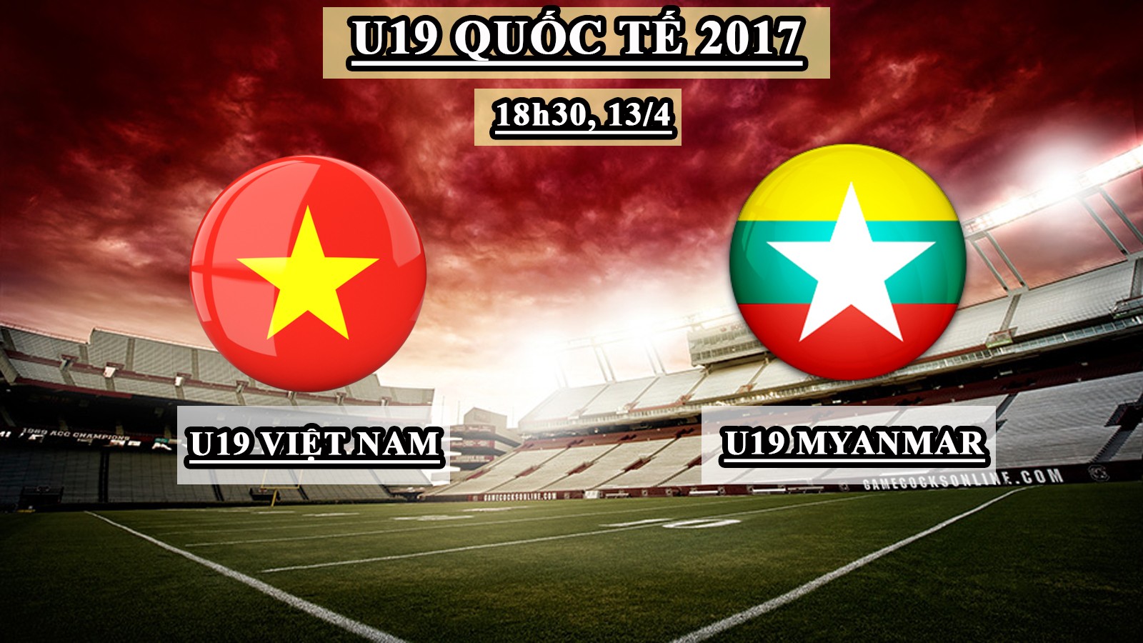 Bóng đá Việt Nam - Trực tiếp U19 Quốc tế: U19 Việt Nam – U19 Myanmar (18h30, 13/4)