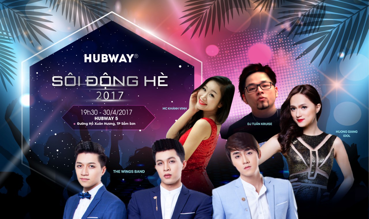 Kinh doanh - Hương Giang Idol 'thả dáng' cùng nhóm The Wings tại Hubway Sầm Sơn