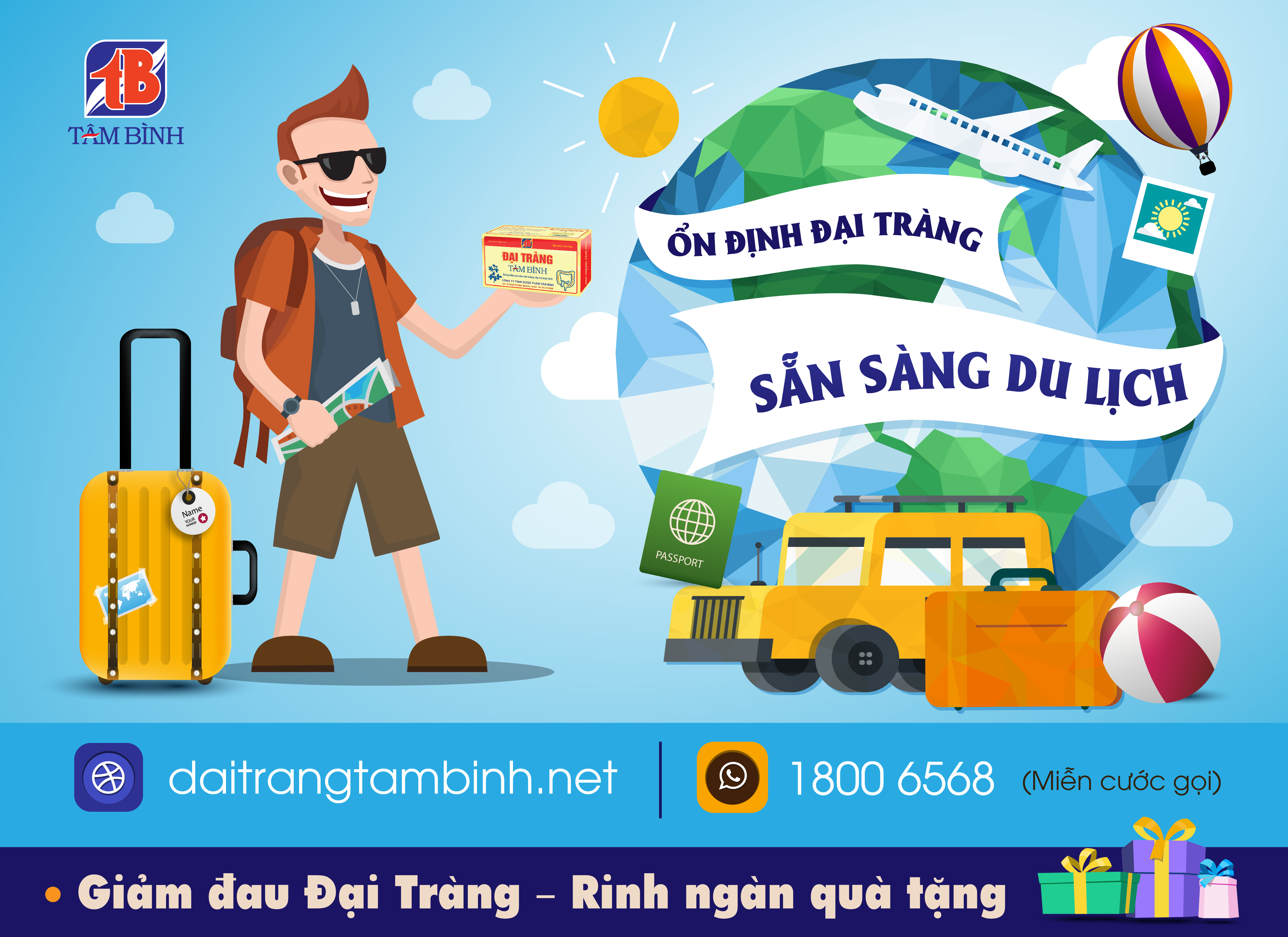 Cần biết - Đại tràng Tâm Bình - Ổn định đại tràng, sẵn sàng du lịch (Hình 2).