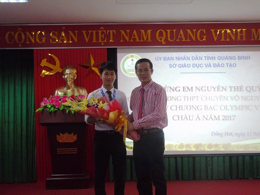 Giáo dục - Quảng Bình: Chào đón học sinh đạt giải Olympic Vật lý châu Á