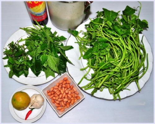 Gia đình - Cách làm nộm rau muống truyền thống ngon tuyệt