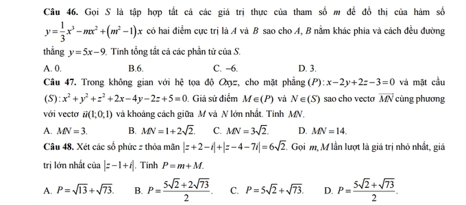 Giáo dục - Đề thi thử môn Toán THPT Quốc gia 2017 mới nhất (Hình 11).