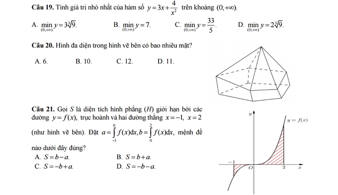 Giáo dục - Đề thi thử môn Toán THPT Quốc gia 2017 mới nhất (Hình 5).