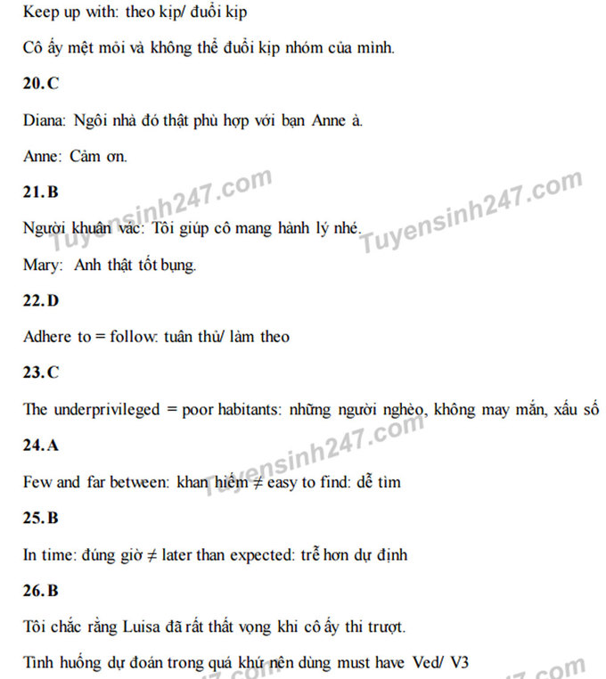 Giáo dục - Hướng dẫn giải đề thi thử môn tiếng Anh THPT Quốc gia 2017 mới nhất (Hình 4).