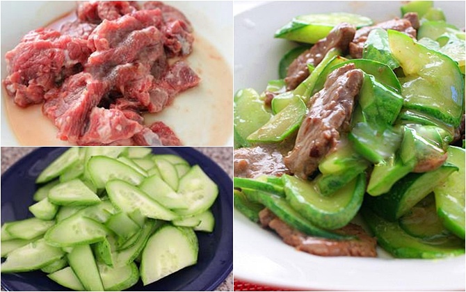 Gia đình - Vào bếp cuối tuần: Hướng dẫn làm dưa chuột xào thịt bò