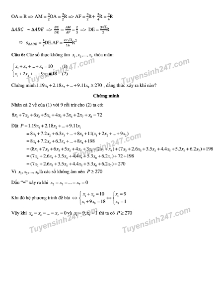 Giáo dục - Đáp án đề thi Toán chuyên Sư phạm vào lớp 10 chuẩn nhất (Hình 7).