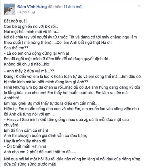 Ngôi sao - Mr Đàm tiết lộ Hồ Ngọc Hà chủ động chia tay đại gia kim cương