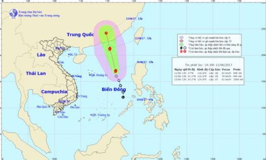 Xã hội - Thông tin mới nhất về cơn bão số 1, giật cấp 10 trên Biển Đông