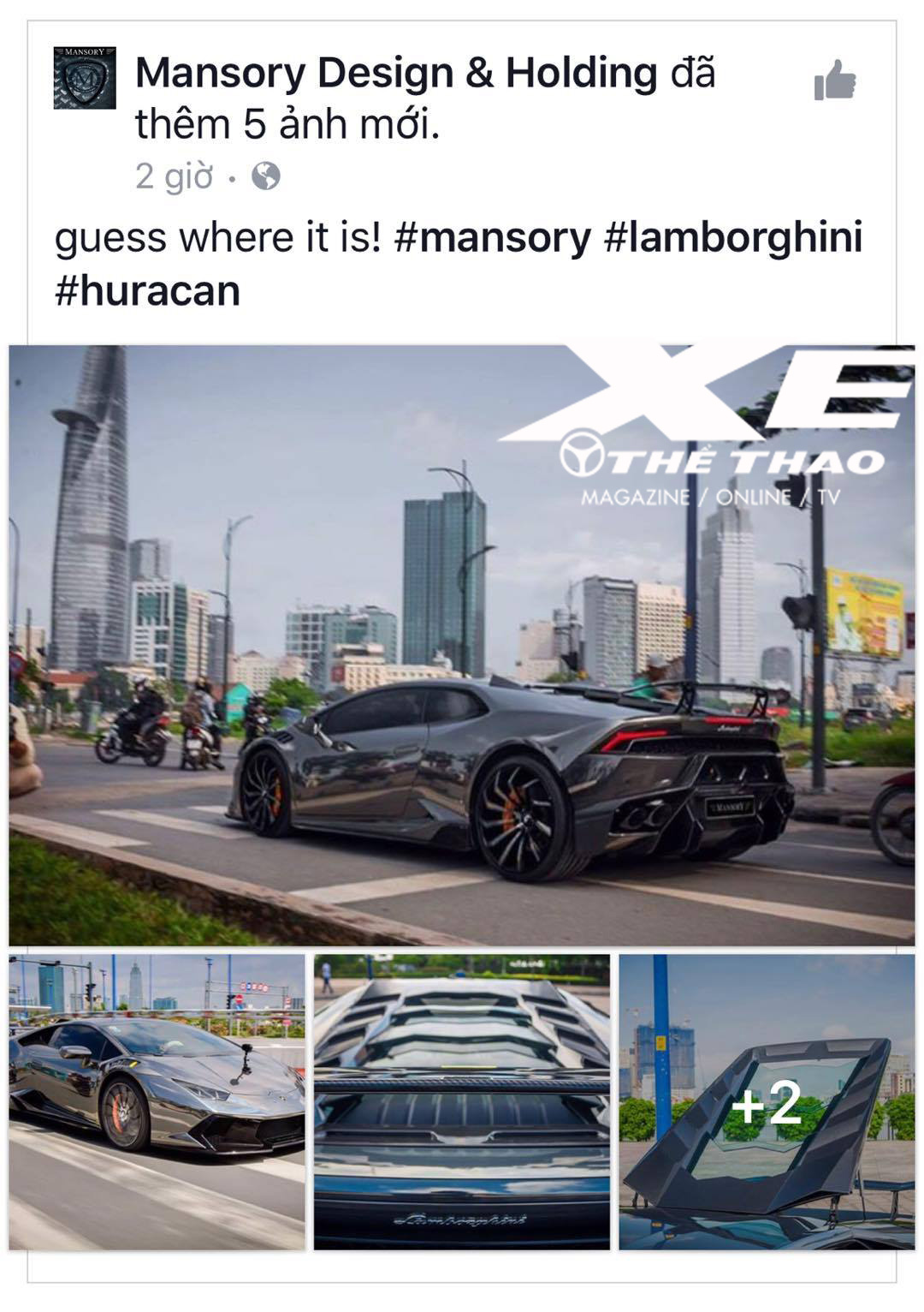 Thú chơi - Trang Mansory ‘khoe’ ảnh siêu bò Huracan độ khủng nhất Việt Nam