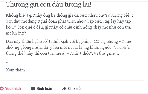 Dậy sóng mạng - Thư gửi con dâu tương lai sau khi xem ‘Sống chung với mẹ chồng’