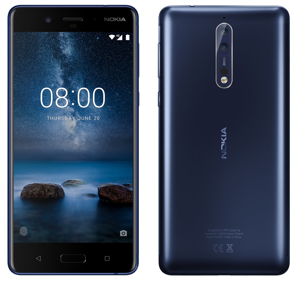 Sản phẩm - Rò rỉ hình ảnh báo chí Nokia 8 với camera kép, ống kính Carl Zeiss