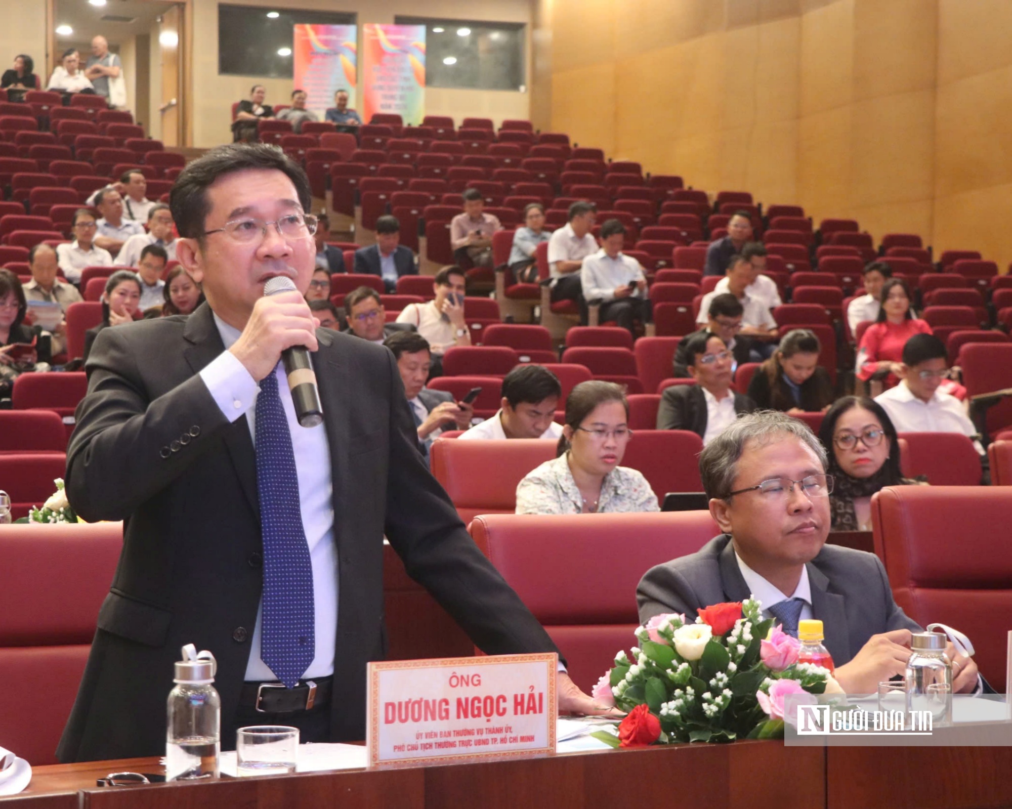 Ông Dương Ngọc Hải - Phó Chủ tịch Thường trực UBND Tp. Hồ Chí Minh chia sẻ tại hội nghị. Ảnh: Thu Dịu Ông Dương Ngọc Hải - Phó Chủ tịch Thường trực UBND Tp. Hồ Chí Minh chia sẻ tại hội nghị. Ảnh: Thu Dịu