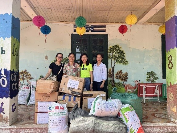Trường mầm non Hoàng Văn Thụ (Hoàng Mai – Hà Nội): Yêu thương gửi tặng học sinh vùng lũ
