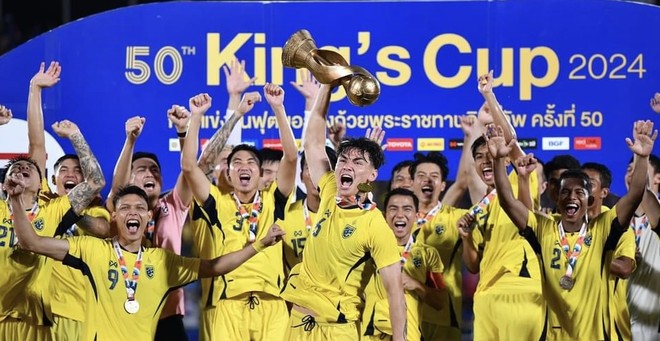 Đội tuyển Thái Lan vừa vô địch King's Cup 2024.