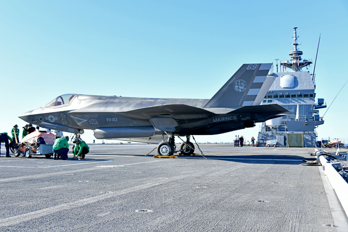 Tiêm kích tàng hình F-35B thực hiện cuộc hạ cánh “lịch sử” trên chiến hạm- Ảnh 5.