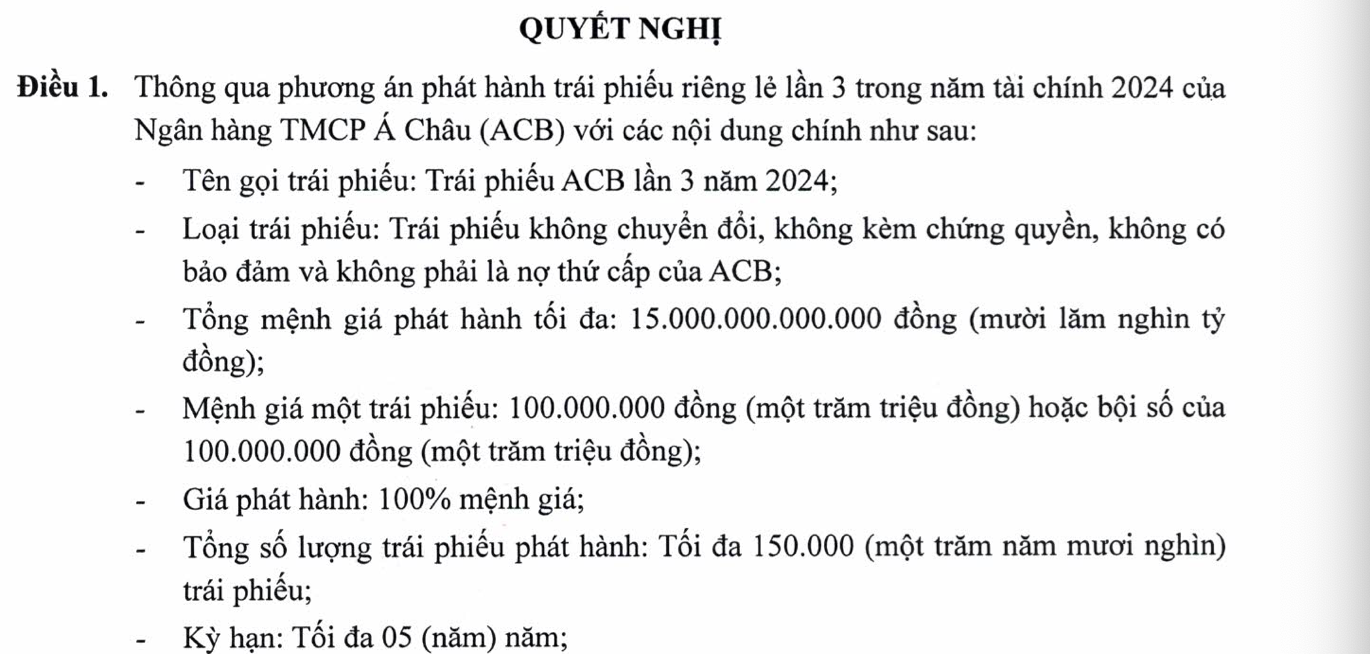 ACB sắp phát hành 15.000 tỷ đồng trái phiếu- Ảnh 1.